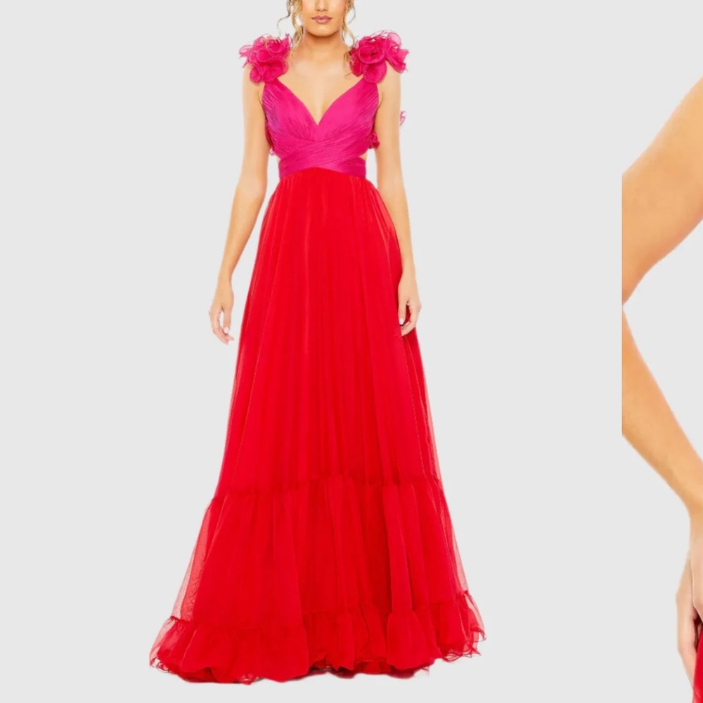 Mac Duggal Pink Maxi Dress